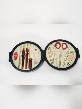 777 THREE SEVEN Nail Clippers Gift Travel Manicure Set Kit 11 pcs